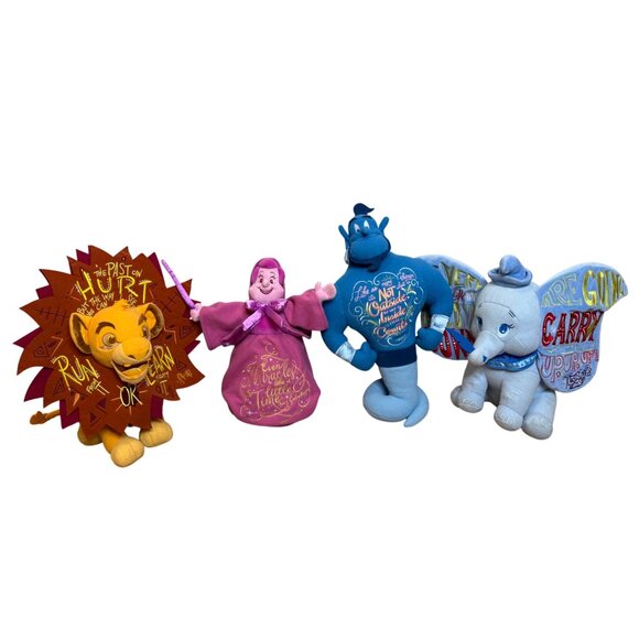 Disney Wisdom Series Collection Plush Set Featuring Simba Jiminy Cricket Dumbo G - Picture 5 of 11